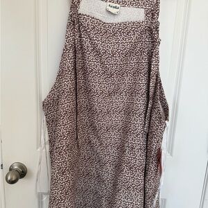 Arula Brown and White Floral Dress